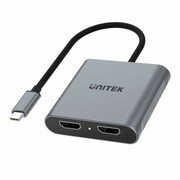 Unitek Adapter USB-C - 2x HDMI 2.0; 4K MST; M/F unitek