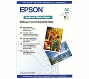 Papier Epson Archival matt A3 50 ark. , 192g/m2 S041344 EPSON