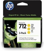 HP Inc. Ink 712 3-Pack 29ml Yellow 3ED79A hp inc.