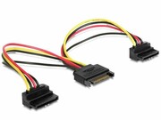 Gembird Kabel SATA zasilający (M)->2xSATA(F) kątowy 15cm gembird