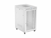 Lanberg Szafa instalacyjna rack stojąca 19 cali 27U 800x1000 drzwi perforowane LCD szara (Flat pack) lanberg