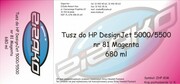 Tusz zamiennik Yvesso nr 81 do HP Designjet 5000/5500 680 ml Magenta C4932A - WYPRZEDAŻ! Yvesso