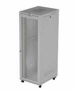 Lanberg Szafa instalacyjna rack stojąca 19 cali 47U 800x1000 szara drzwi perforowane LCD (flat pack) V2 lanberg