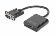 Digitus Konwerter/adapter audio-video VGA do HDMI, 1080p FHD, z audio 3.5mm MiniJack digitus