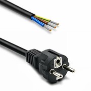Qoltec Kabel zasilający SCHUKO CEE 7/7 (E/F) | miedź Cu | odizolowany lutowany | 3x1.5mm2 | 1.8m qoltec