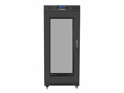 Lanberg Szafa instalacyjna RACK stojąca 19 15U 800X1000 czarna drzwi perforowane LCD( FLAT PACK) lanberg