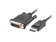 Lanberg Kabel DisplayPort v1.2 DVI-D(24+1) 1.8M czarny CA-DPDV-10CU-0018-BK lanberg