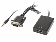 Lanberg Adapter VGA(M) + Audio -> HDMI(Ż) lanberg