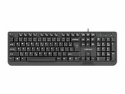 Natec Klawiatura Trout Slim USB CZ/SK 1.8m Czarna natec