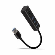 AXAGON HMA-CR3A Wieloportowy hub 3x USB-A + SD/microSD, USB3.2 Gen 1 hub, metalowy, 20cm USB-A kabel axagon
