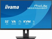 IIYAMA Monitor 31,5 cala XB3294UHSCP-B1.4K,VA,2xHDMI,DP,USB-C dock 95W, PIP,RJ45, 400cd, 2ms, 4xUSB, KVM,Sync,2x5W, HAS (150) PI IIYAMA