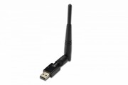 Digitus Mini karta sieciowa bezprzewodowa WiFi 300N 300Mbps na USB 2.0 z anteną digitus