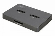 Digitus Stacja dokująca USB-C 3.2 Gen2 dla dysków SSD M.2 Duo NVMe oraz SATA (max. 2x 4 TB) z czytnikiem kart SD-Express 7.1 (ma digitus