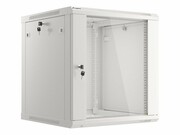 Lanberg Szafa instalacyjna wisząca 19 cali 12U 600X600mm szara (drzwi szklane) lanberg
