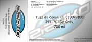 Tusz zamiennik Yvesso PFI-702GY Grey 700ml do Canon iPF8100 iPF9100 CF2221B001AA Yvesso