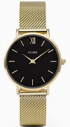 Zegarek damski Cluse Minuit Mesh Gold Black CW0101203017 kwarcowy okrągły/owalny
