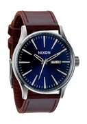 Zegarek męski Blue Brown Nixon Sentry Leather A1051524 kwarcowy okrągły/owalny Nixon