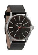 Zegarek męski Black Nixon Sentry Leather A1051000 kwarcowy okrągły/owalny Nixon
