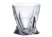 Bohemia BOH_631640 Komplet 6 szt szklanek do whisky 340 ml QUADRO Bohemia