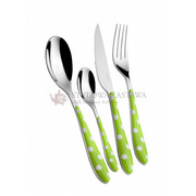 Bugatti ATR_PSMU-014F50 Zestaw sztućców POIS zielony, 24 elementy, BUGATTI