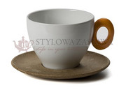 Omada RBT_M4490AR Komplet 2 filiżanek ze spodkami OMADA Ecoliving pomarańcz