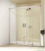 Huppe Design Elegance Drzwi suwane 4-kątne 2-częściowe ze stałymi segmentami 170cm (8E0505087322) - możliwy odbiór Warszawa Huppe