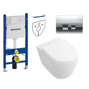 Geberit Villeroy&Boch Subway 2.0 Zestaw Stelaż podtynkowy z miską WC wiszącą bezrantową DirectFlush i deską w/o (IN.000Z161) - możliwy odbiór Warszawa Villeroy & Boch