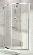 Huppe Alpha Kabina prysznicowa półokrągła 90x90x190 Srebrny połysk\Transparent AntiPlaque (A20624069322) - możliwy odbiór Warszawa Huppe