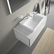 Duravit DuraSquare umywalka nablatowa 600x470 mm, bez przelewu z otworem na baterię, tył glazurowany (2354600041) - możliwy odbiór Warszawa Duravit