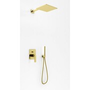 Kohlman Experience Gold zestaw prysznicowy z deszczownicą 30cm i słuchawką złoty (QW210EGDR30) - możliwy odbiór Warszawa Kohlman