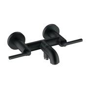 Kludi NOVA FONTE Puristic Bateria wannowo-natryskowa uchwyty proste czarny mat (205403915) - możliwy odbiór Warszawa Kludi