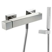 Tres Cuadro-Tres bateria natryskowa z zestawem punktowym chrom (107167) - możliwy odbiór Warszawa Tres