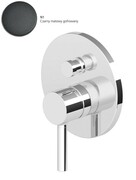 Zucchetti Pan bateria wannowo- ntryskowa podtynkowa czarny matowy gofrowany (ZP6127.N1) - możliwy odbiór Warszawa Zucchetti