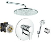 Kludi Zenta bateria Zestaw prysznicowy podtynkowy, deszczownica 25cm (6751105+6651405-00+6306005+6803005 +88011 (IN.000P420) - możliwy odbiór Warszawa Kludi