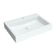 Omnires Thasos Umywalka nablatowa/wisząca Marble+ 60x42 cm biały połysk (THASOS600BP) - możliwy odbiór Warszawa Omnires