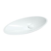 Omnires Malta Umywalka nablatowa owalna Marble+ 59x31 cm biały połysk (MALTABP) - możliwy odbiór Warszawa Omnires