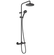 Hansgrohe Vernis Blend komplet prysznicowy z termostatem deszczownica 20cm Czarny mat (26276670) - możliwy odbiór Warszawa Hansgrohe