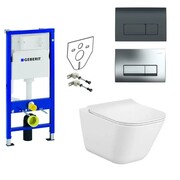 Geberit Roca Gap Zestaw Stelaż podtynkowy z miską wc wiszącą, deską w/o (A34H472000 + 111.170.00.1 + 115.119.21 (IN.000Z180) - możliwy odbiór Warszawa Roca