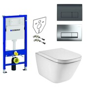 Geberit Roca Gap Zestaw Stelaż podtynkowy Miska WC wisząca bezrantowa z deską w/o (A34647L000+A80148200U +111.1 (IN.000Z183) - możliwy odbiór Warszawa Roca