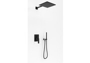 Kohlman Experience Black zestaw prysznicowy z deszczownicą 25cm ze słuchawką czarny mat (QW210EBQ25) - możliwy odbiór Warszawa Kohlman