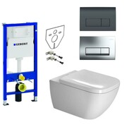 Geberit Duravit Happy D.2 Zestaw Stelaż podtynkowy Miska WC wisząca z deską wolnoopadającą (111.170.00.1+222209 (IN.000Z105) - możliwy odbiór Warszawa Duravit