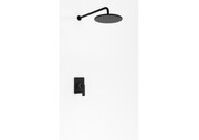 Kohlman Experience Black kompletny zestaw natryskowy podtynkowy z deszczownicą okrągłą O25cm czarny mat (QW220EBR25) - możliwy odbiór Warszawa Kohlman