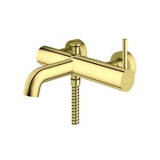 Kohlman Axel Gold Bateria wannowo-prysznicowa natynkowa złoty (QW110AGD) - możliwy odbiór Warszawa Kohlman