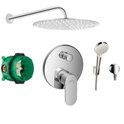 HANSGROHE Rebris S bateria, zestaw prysznicowy podtynkowy z deszczownicą Slim 30 (72466000 + 01800180 +26691400 (IN.000P039) - możliwy odbiór Warszawa Hansgrohe