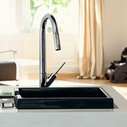 Axor Starck Jednouchwytowa bateria kuchenna, zlewozmywakowa z wyciąganą wylewką chrom (10821000) - możliwy odbiór Warszawa Axor
