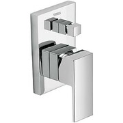 Tres Cuadro-Tres bateria wannowo-natryskowa podtynkowa 2‑drożna kompletna chrom (106180) - możliwy odbiór Warszawa Tres