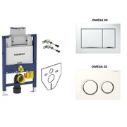 Geberit zestaw 4w1 stelaż podtynkowy duofix Omega niski H82 z przyciskiem (111.003.00.1 + 115.080.KJ.1) (IN.000S202) - możliwy odbiór Warszawa Geberit