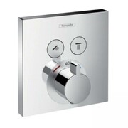 Hansgrohe ShowerSelect bateria termostatyczna podtynkowa dla 2 odbiorników, element zewnętrzny chrom (15763000) - możliwy odbiór Warszawa Hansgrohe
