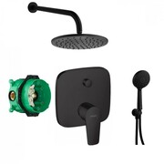 Hansgrohe Talis E bateria, kompletny zestaw prysznicowy podtynkowy z deszczownicą czarny (01800180 + 71745670) (IN.000P900) - możliwy odbiór Warszawa Hansgrohe