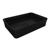 Hushlab Colori d' Italia Umywalka nablatowa bez otworu na baterię 55x38 czarny mat (HLBC014.08 Black Matt) - możliwy odbiór Warszawa Hushlab